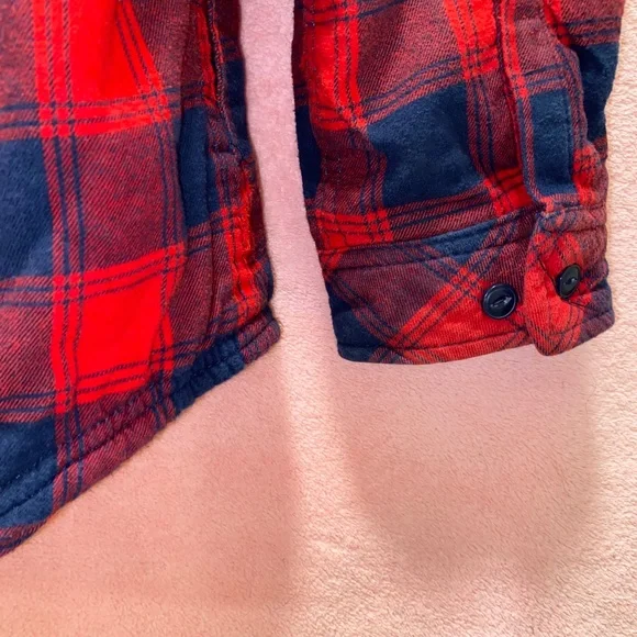 Boston Traders Shearling-lined Flannel Coat XXL Plus Fall Winter Cozy Warm Snow - Picture 14 of 16